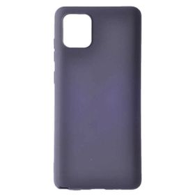 Smcase Samsung Galaxy A91 Lüks Mat Silikon Tam Kapatan Lacivert Cep Telefonu Kılıfı