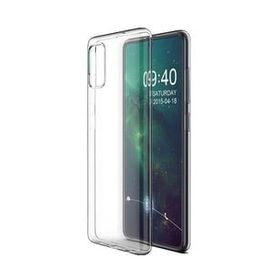 Smcase Samsung Galaxy A91 Lüks Silikon Nano Şeffaf Cep Telefonu Kılıfı