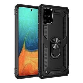 Smcase Samsung Galaxy A91 Vega Yüzüklü Tank Kapak Nano Rose Gold Cep Telefonu Kılıfı
