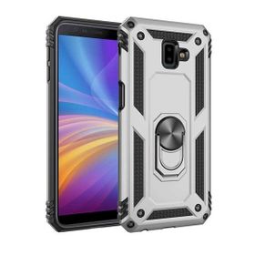 Smcase Samsung Galaxy J4 Plus Vega Yüzüklü Tank Kapak Nano Gold Cep Telefonu Kılıfı