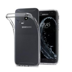 Smcase Samsung Galaxy J4 Silikon Cam Şeffaf Cep Telefonu Kılıfı