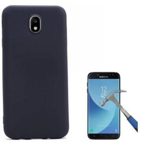 Smcase Samsung Galaxy J7 Pro Lüks Silikon Cam Kırmızı Cep Telefonu Kılıfı