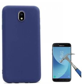 Smcase Samsung Galaxy J7 Pro Lüks Silikon Cam Kırmızı Cep Telefonu Kılıfı