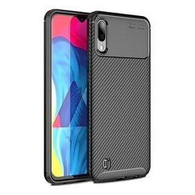 Smcase Samsung Galaxy M10 Negro Karbon Silikon Nano Siyah Cep Telefonu Kılıfı