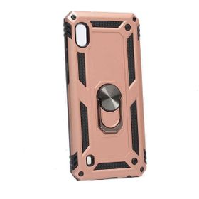Smcase Samsung Galaxy M10 Vega Yüzüklü Tank Kapak Nano Rose Gold Cep Telefonu Kılıfı