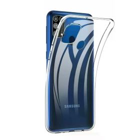 Smcase Samsung Galaxy M21 Lüks Tpu Silikon Nano Şeffaf Cep Telefonu Kılıfı