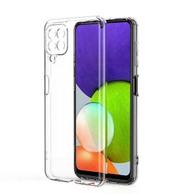 Smcase Samsung Galaxy M22 Kamera Korumalı Süper Silikon Nano Şeffaf Cep Telefonu Kılıfı