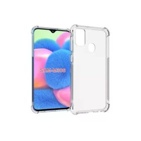 Smcase Samsung Galaxy M30S Darbe Korumalı Silikon Nano Şeffaf Cep Telefonu Kılıfı