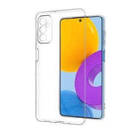Smcase Samsung Galaxy M52 5G Kamera Korumalı Tpu Silikon Tam Kapatan Şeffaf Cep Telefonu Kılıfı