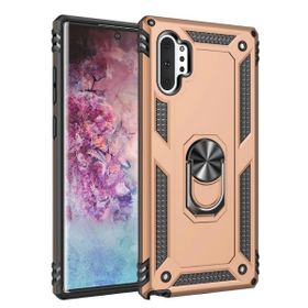 Smcase Samsung Galaxy Note 10 Plus Vega Yüzüklü Tank Kapak Lacivert Cep Telefonu Kılıfı