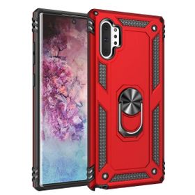 Smcase Samsung Galaxy Note 10 Plus Vega Yüzüklü Tank Kapak Lacivert Cep Telefonu Kılıfı