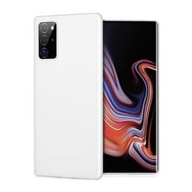 Smcase Samsung Galaxy Note 20 Ultra Tpu Hayalet Silikon Tam Kapatan Nano Beyaz Cep Telefonu Kılıfı