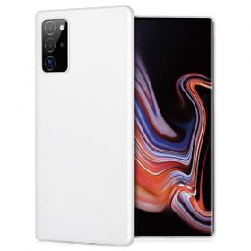 Smcase Samsung Galaxy Note 20 Ultra Tpu Hayalet Silikon Tam Kapatan Nano Beyaz Cep Telefonu Kılıfı