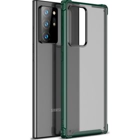 Smcase Samsung Galaxy Note 20 Ultra Volk Darbe Korumalı Silikon Tam Kapatan Nano Lacivert Cep Telefonu Kılıfı