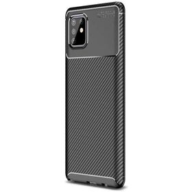 Smcase Samsung Galaxy S10 Lite Negro Karbon Dokulu Silikon Nano Siyah Cep Telefonu Kılıfı