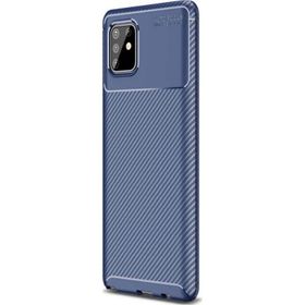 Smcase Samsung Galaxy S10 Lite Negro Karbon Dokulu Silikon Nano Siyah Cep Telefonu Kılıfı