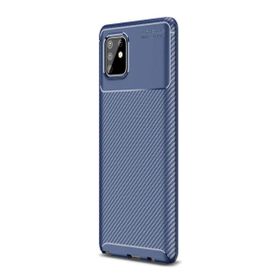 Smcase Samsung Galaxy S10 Lite Negro Karbon Dokulu Silikon Nano Siyah Cep Telefonu Kılıfı