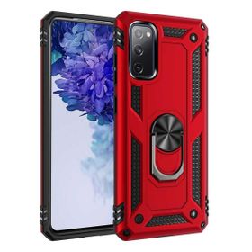 Smcase Samsung Galaxy S20 FE Vega Yüzüklü Standlı Tank Kapak Nano Rose Gold Cep Telefonu Kılıfı