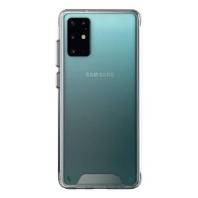 Smcase Samsung Galaxy S20 Plus Gard Sert Silikon Tam Kapatan Şeffaf Cep Telefonu Kılıfı