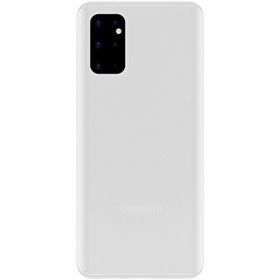 Smcase Samsung Galaxy S20 Plus Hayalet 0.4 mm Silikon Tam Kapatan Beyaz Cep Telefonu Kılıfı
