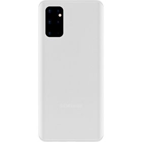 Smcase Samsung Galaxy S20 Plus Hayalet 0.4 mm Silikon Tam Kapatan Beyaz Cep Telefonu Kılıfı