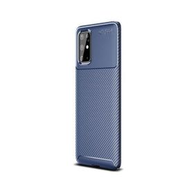 Smcase Samsung Galaxy S20 Plus Negro Karbon Silikon Tam Kapatan Siyah Cep Telefonu Kılıfı