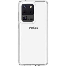 Smcase Samsung Galaxy S20 Ultra Coss Sert Hibrit Silikon Tam Kapatan Şeffaf Cep Telefonu Kılıfı