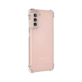 Smcase Samsung Galaxy S21 5G Darbe Korumalı Silikon Nano Rose Gold Cep Telefonu Kılıfı