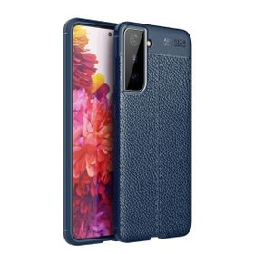 Smcase Samsung Galaxy S21 5G Deri Dokulu Niss Silikon Nano Siyah Cep Telefonu Kılıfı