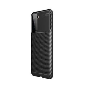 Smcase Samsung Galaxy S21 5G Karbon Dokulu Negro Silikon Nano Siyah Cep Telefonu Kılıfı