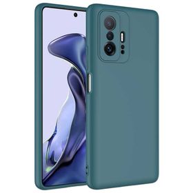 Smcase Xiaomi 11T Kamera Korumalı Mara Lansman Silikon Siyah Cep Telefonu Kılıfı
