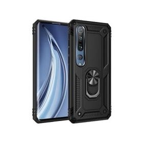 Smcase Xiaomi Mi 10 Vega Yüzüklü Tank Kapak Tam Kapatan Cam Lacivert Cep Telefonu Kılıfı