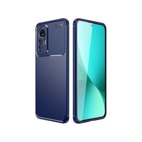 Smcase Xiaomi Mi 12 Lite Kamera Korumalı Negro Karbon Dokulu Silikon Siyah Cep Telefonu Kılıfı
