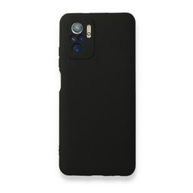Smcase Xiaomi Redmi Note 10s Kamera Korumalı Premier Silikon Siyah Cep Telefonu Kılıfı