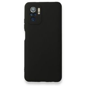 Smcase Xiaomi Redmi Note 10s Kamera Korumalı Premier Silikon Siyah Cep Telefonu Kılıfı