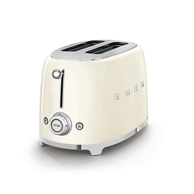 SMEG 50's Style Krem Kettle - 1x2 Ekmek Kızartma Makinesi ve Filtre Kahve Makine Seti