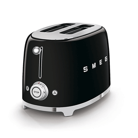 SMEG 50's Style Siyah Kettle - 1x2 Ekmek Kızartma Makinesi Ve Filtre Kahve Makine Seti