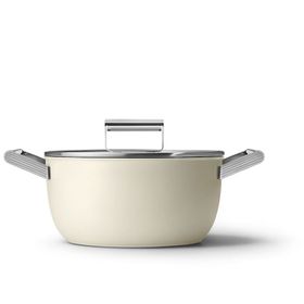 Smeg CKFC2411CRM 24 cm Krem Tencere