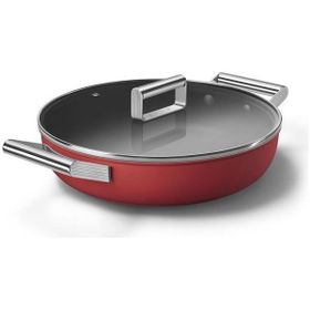Smeg CKFD2811RDM 28 cm Kırmızı Pilav Tenceresi