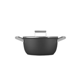Smeg Cookware 50's Style CKFC2411BLM Siyah Tencere