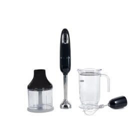 Smeg HBF03BLEU Siyah 50's Style Retro El Blender Seti