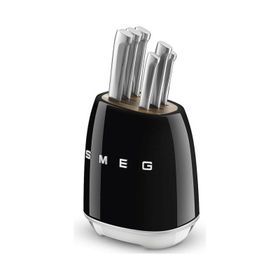 Smeg KBSF02BL Siyah Standlı Bıçak Seti
