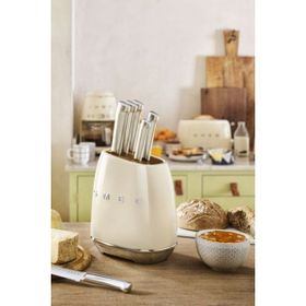 Smeg KBSF02CR Krem Bıçak Seti