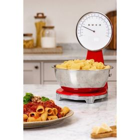 Smeg KSF01RDWW 50's Retro Kırmızı Analog Mutfak Tartısı