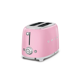 SMEG Pembe Kettle 1x2 Ekmek Kızartma Makinesi Ve Filtre Kahve Makine Seti