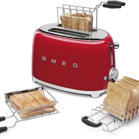 Smeg TSF01RDEU 1500 W 6 Programlı 4 Dilim Hazneli Ekmek Kızartma Makinesi