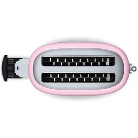 Smeg TSF02PKEU Pembe 1500 W 6 Programlı 4 Dilim Hazneli Ekmek Kızartma Makinesi