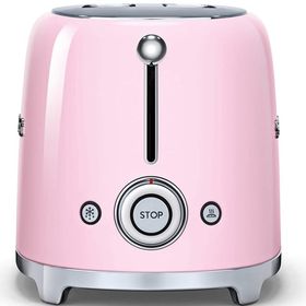 Smeg TSF02PKEU Pembe 1500 W 6 Programlı 4 Dilim Hazneli Ekmek Kızartma Makinesi