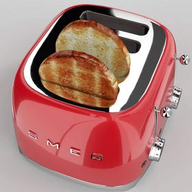 Smeg TSF03RDEU Kırmızı 4 Slot Ekmek Kızartma