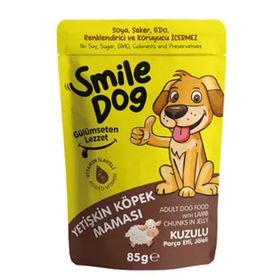 Smile Dog 85 gr Pouch Kuzulu Yetişkin Köpek Maması
